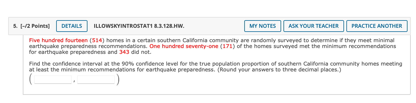 5 2 Points Details Illowskyintrostat1 8 3 128 Hw Five Hundred Fourteen 514 Homes In A Certain Southern Californi 1