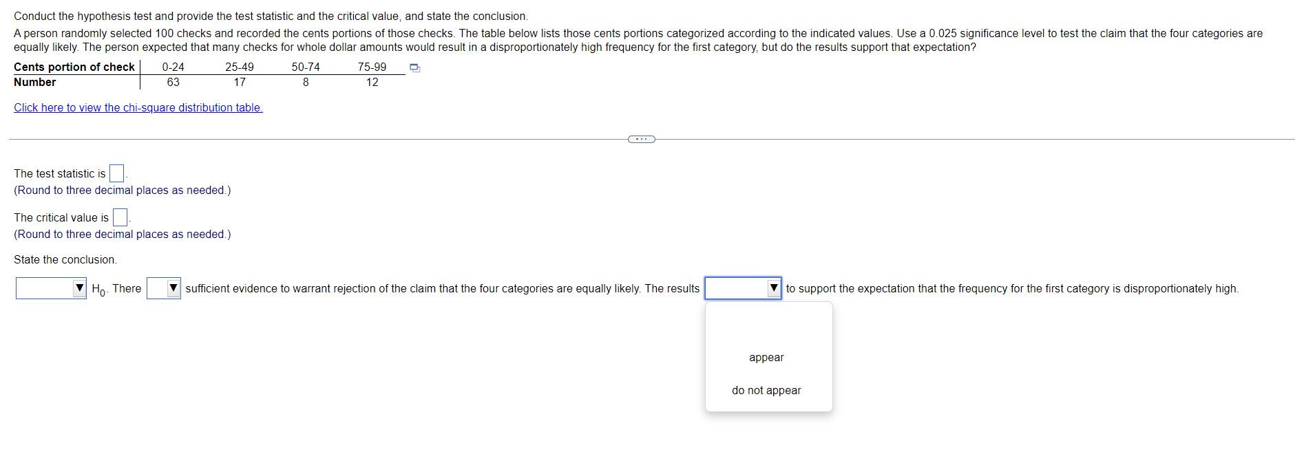 Conduct The Hypothesis Test And Provide The Test Statistic And The Critical Value And State The Conclusion A Person Ra 3