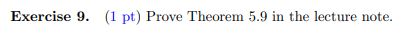 Exercise 9 1 Pt Prove Theorem 5 9 In The Lecture Note Theorem 5 9 Let F Be A Real Valued R V And G R B R 1