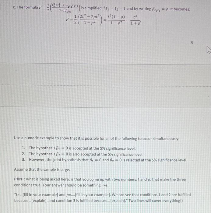 C The Formula F Patta 1 T 205 1 Pe F Is Simplified If T T T And By Writing Pet P It Becomes T 1 P 1 1