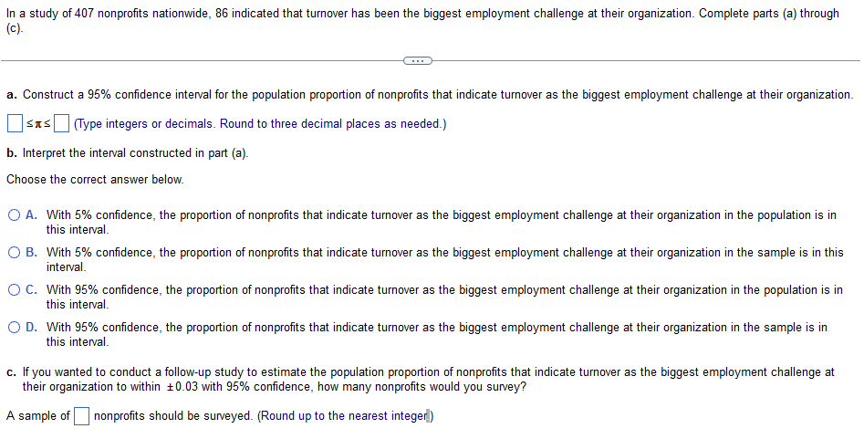 In A Study Of 407 Nonprofits Nationwide 86 Indicated That Turnover Has Been The Biggest Employment Challenge At Their O 1