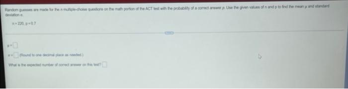 Fandom Guses Are Made For The N Mutiple Chose Questions On The Math Portion Of The Act Test With The Probability Of A Co 1