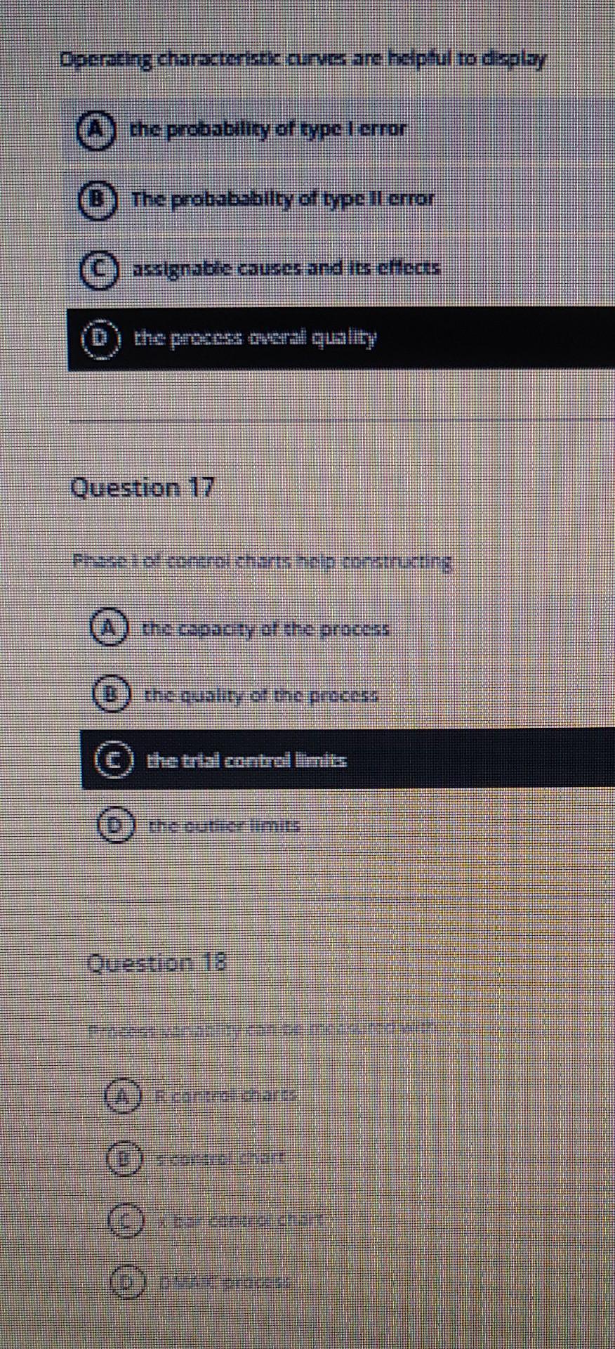Ww P 200 000 Question 18 The Quality Of The Process The Capacity Of The Process Supprunsuca Cipu Sugua Quruge 19 Questi 1