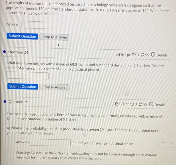 For A Standard Normal Distribution Find P 2 81 Z 1 41 Submit Question Jump To Answer Question 27 For A Standard No 2
