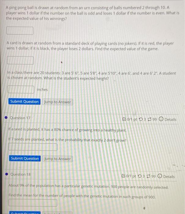 When Taking A 15 Question Multiple Choice Test Where Each Question Has 3 Possible Answers It Would Be Unusual To Get O 2
