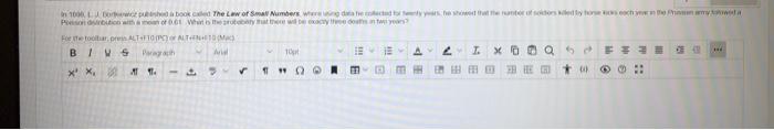 In 1000 Low Pushed A Book Called The Law Of Small Numbers Were Using Data Te Colected For Ny Years He Showed That The Ra 3