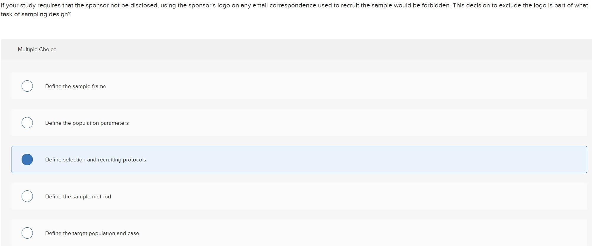 If Your Study Requires That The Sponsor Not Be Disclosed Using The Sponsor S Logo On Any Email Correspondence Used To R 1