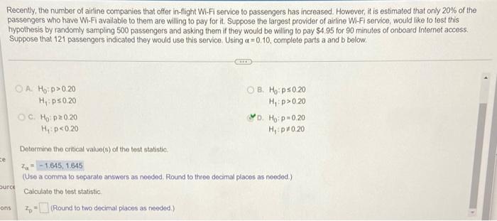 Ce Recently The Number Of Airline Companies That Offer In Flight Wi Fi Service To Passengers Has Increased However It 1
