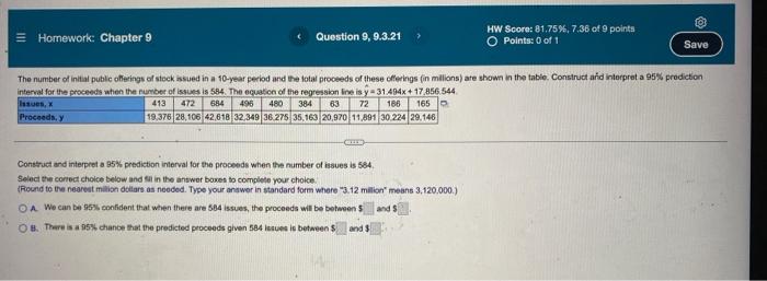 111 Homework Chapter 9 Question 9 9 3 21 Ce Hw Score 81 75 7 36 Of 9 Points O Points 0 Of 1 The Number Of Initial P 1