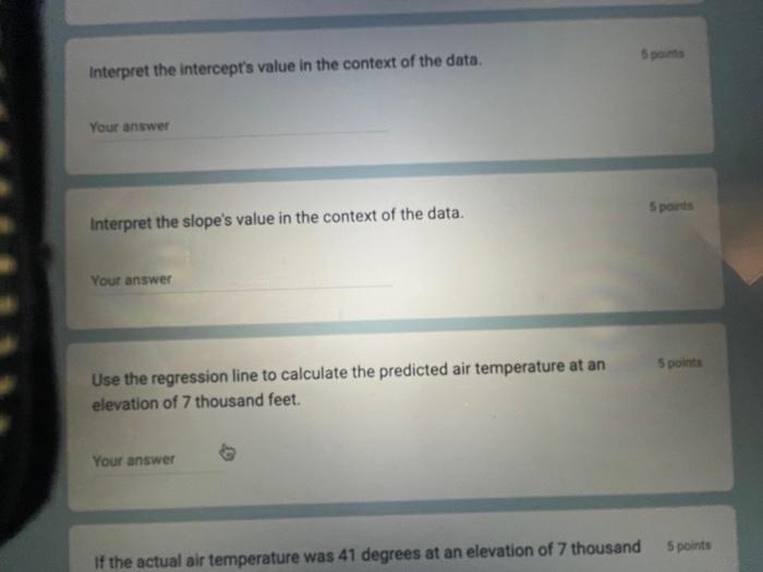 Gression Line Atterplot For How Air Temperature Changes Based On 12 Summary Statistics Switch Vares Elevation In 1000 S 5
