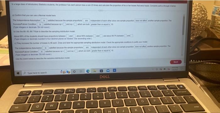 Ssc Api 03 Bu 26 As A Large Class Of Introductory Statistics Students The Professor Has Each Person Toss A Coin 23 Tim 4