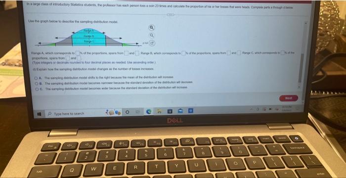 Ssc Api 03 Bu 26 As A Large Class Of Introductory Statistics Students The Professor Has Each Person Toss A Coin 23 Tim 6