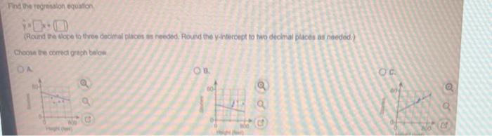 Find The Equation Of The Regression Line For The Given Data Then Construct A Scatter Plot Of The Data And Draw The Regr 2