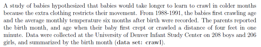 Using R For Code No Other Languages Are Acceptable Crawl Dataset Is In The Glmsdata Package In R 1