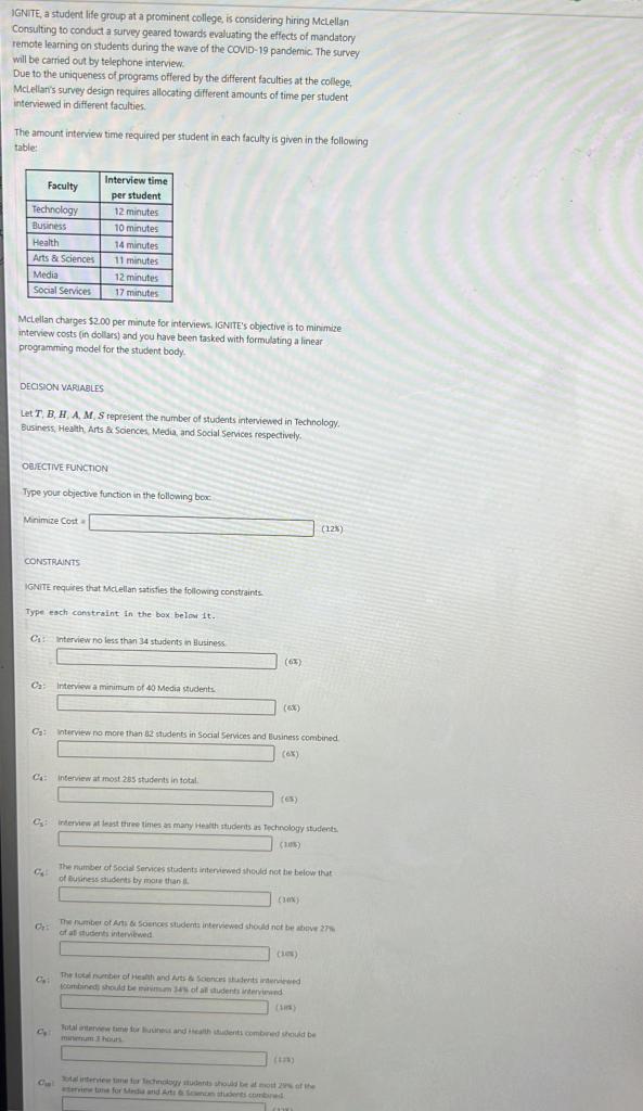 Ignite A Student Life Group At A Prominent College Is Considering Hiring Mclellan Consulting To Conduct A Survey Geare 1