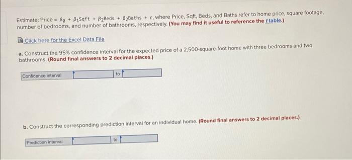 Estimate Price Be B1sqft B Beds B2baths E Where Price Sqft Beds And Baths Refer To Home Price Square Foo 1