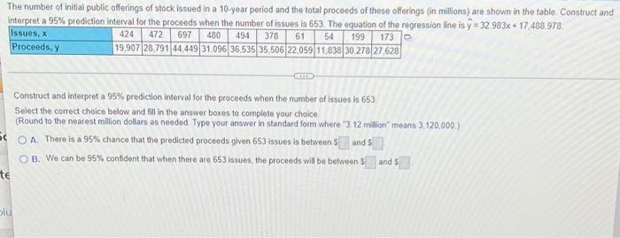 The Number Of Initial Public Offerings Of Stock Issued In A 10 Year Period And The Total Proceeds Of These Offerings In 1
