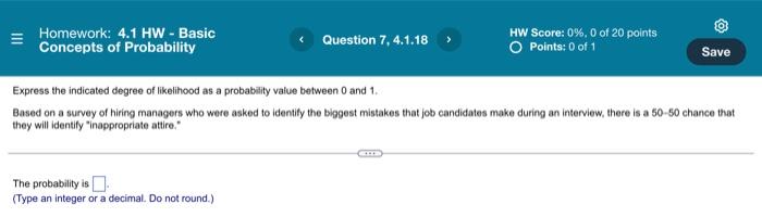 Homework 4 1 Hw Basic Concepts Of Probability Question 1 4 1 1 Part 1 Of 2 What Is The Value Of P A P A Round 7