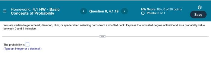 Homework 4 1 Hw Basic Concepts Of Probability Question 1 4 1 1 Part 1 Of 2 What Is The Value Of P A P A Round 8