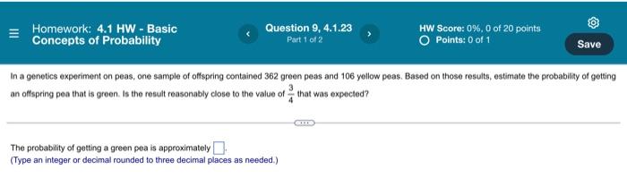 Homework 4 1 Hw Basic Concepts Of Probability Question 1 4 1 1 Part 1 Of 2 What Is The Value Of P A P A Round 9