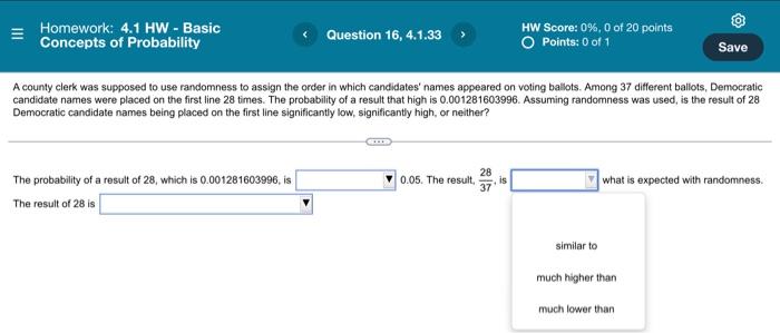 Homework 4 1 Hw Basic Concepts Of Probability Question 1 4 1 1 Part 1 Of 2 What Is The Value Of P A P A Round 18