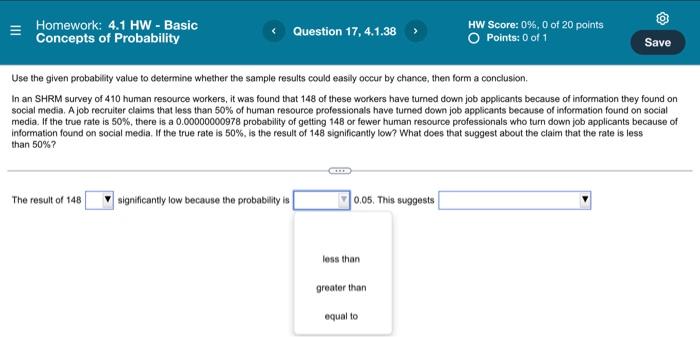 Homework 4 1 Hw Basic Concepts Of Probability Question 1 4 1 1 Part 1 Of 2 What Is The Value Of P A P A Round 20