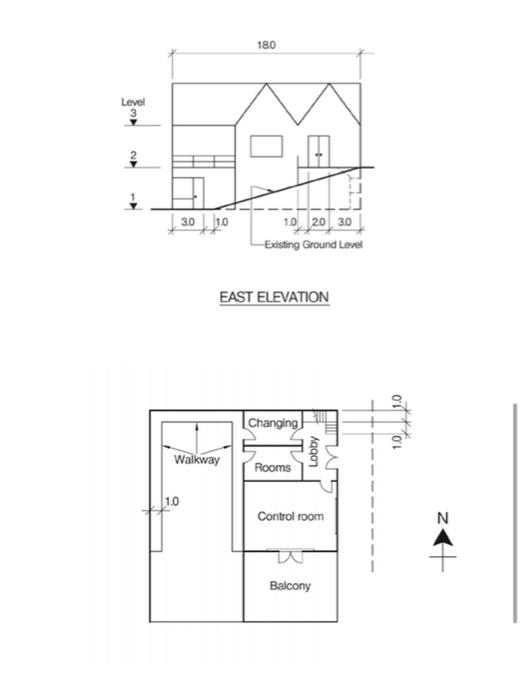 Lifeboat Station Building The Final Design For A Lifeboat Station Building Is Sketched In The Figure Below Level 1 Hous 8