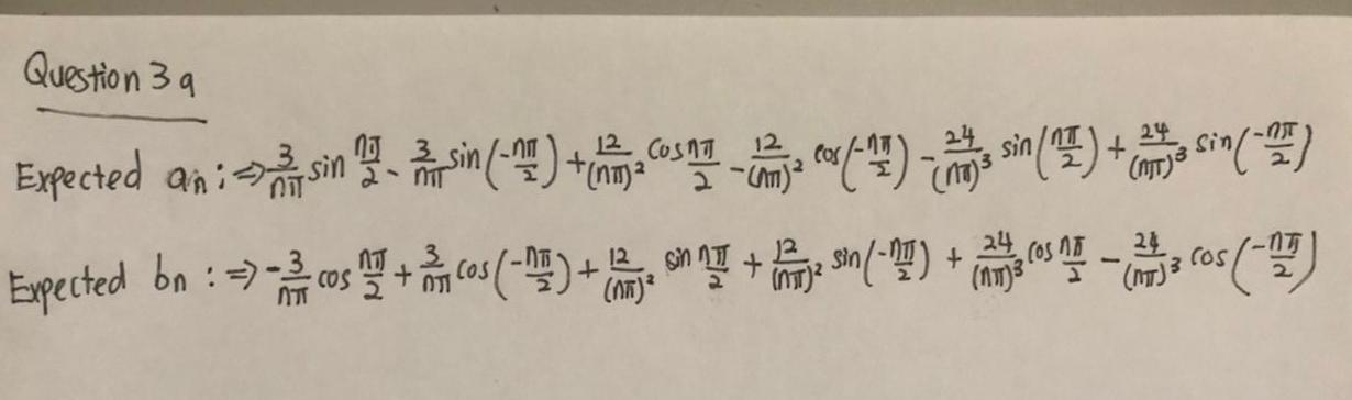 Question 3 33 Marks A Find The Fourier Series Of The Periodic Function F T 3t 1st 1 12 Marks Question 3 Q 12 2