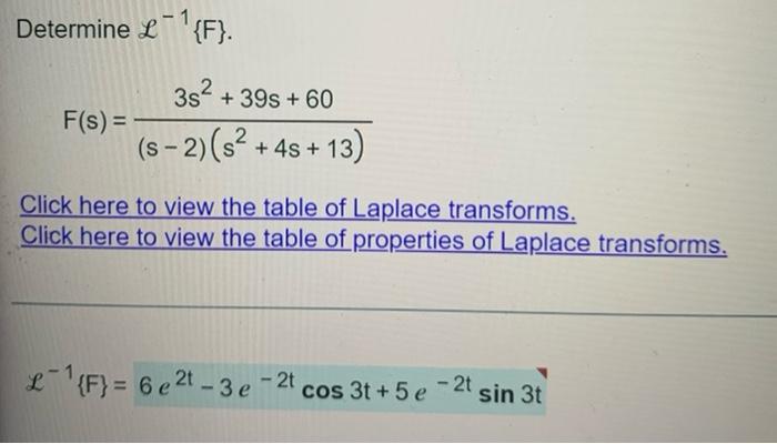 Determine 1 F L F S 8s 64s 128 S 6 S 4s 20 Click Here To View The Table Of Laplace Transforms Click 2