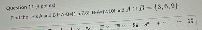 If Acb Then What Can We Say About Aub Oanb 0 Oaub B Oaub A Oaub 0 Que If A B A Then What Can We Say About An B Oanb 9