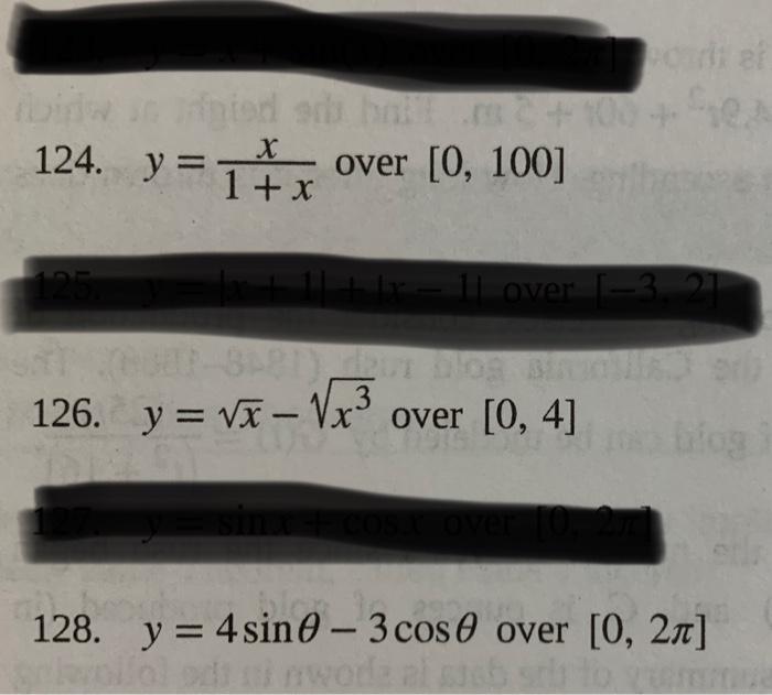 For The Following Exercises Find The Local And Or Absolute Maxima For The Functions Over The Specified Domain 2 120 Y 2