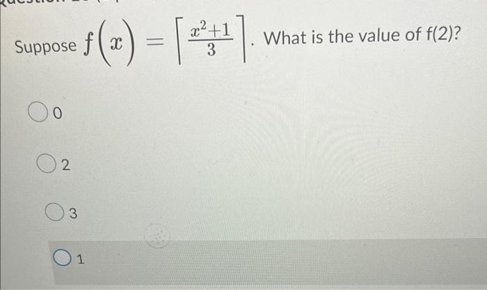 Question 8 1 Point Select All Of The Functions From The Set Of Integers To The Set Of Integers That Are Onto 4 F X 4