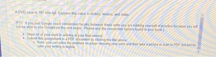 Advd Case Is 187 Mm Tall Express This Value In Inches Meters And Miles Fyi If You Just Google Exact Conversion Facot 1