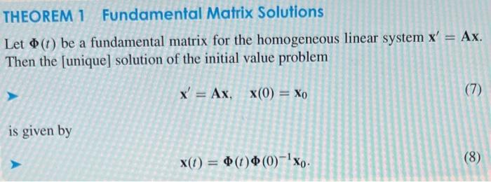 X T 4 8 1 2 0 0 0 3 4 0 0 5 0 1 4 X T Xo 1 67 Points Use Theorem 1 On Page 350 To Solve The Above System 3