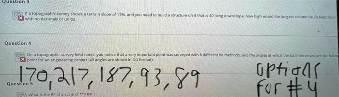 Questions If A Topographic Survey Shows A Terrain Slope Of 154 And You Need To Build A Structure On It That Is 40 Long 2