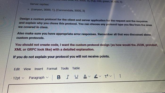 Ty Policies Online 0 Assume You Have The Following Task For A Client Server Application The Client Can Send A Specifica 2