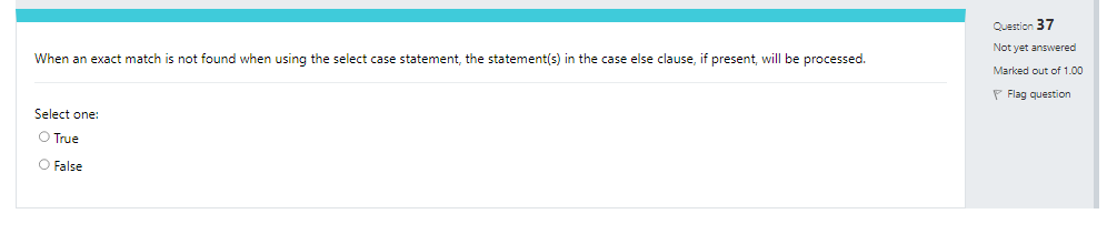 When An Exact Match Not Found When Using The Select Case Statement The Statement S In The Case Else Clause If Present 1