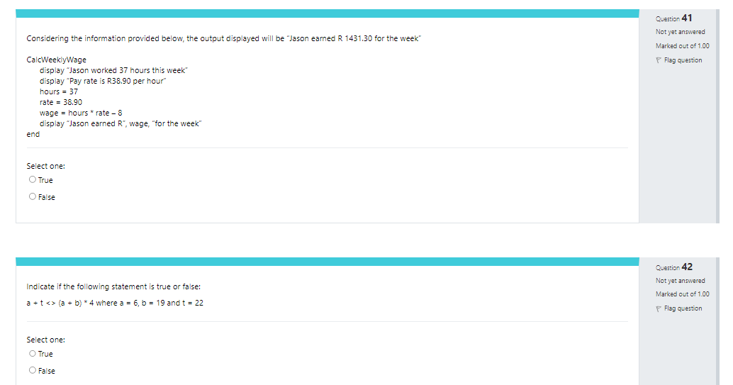Considering The Information Provided Below The Output Displayed Will Be Jason Earned R 1431 30 For The Week Calcweekly 1
