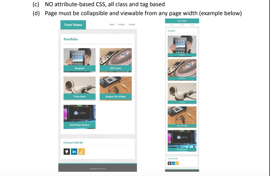Html Css Create A Page That Looks Like The Picture Below 1