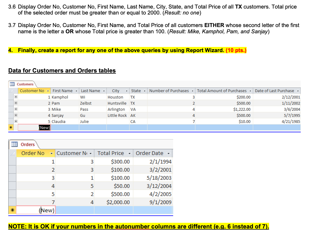 Please Show All Work For Steps And Sql Code 2
