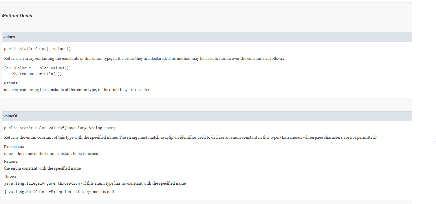 In Java Create An Enum With 4 Colors Blue Green Purple And Red Together With These 2 Methods 1