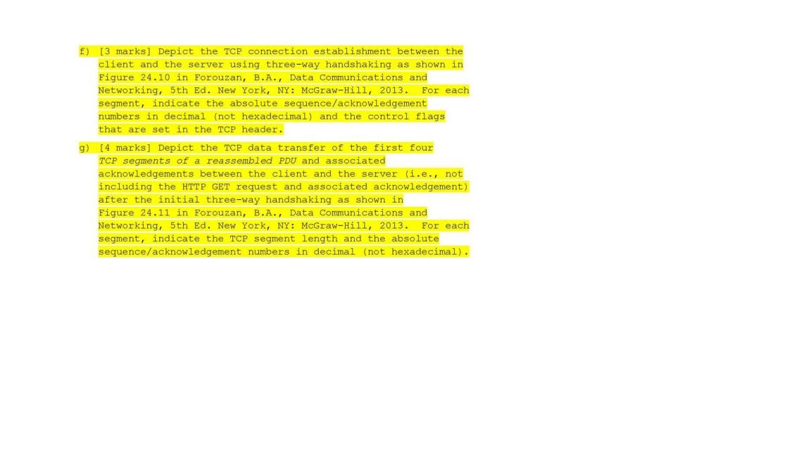 5 15 Marks Wireshark Internet Protocol And Transmission Control Protocol In This Question Of The Assignment You Wi 2