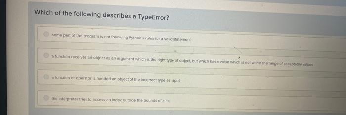 In The Lesson I Said An Error Is A Flaw In The Implementation Of A Program Which Causes A Bug False True A Nameerro 4
