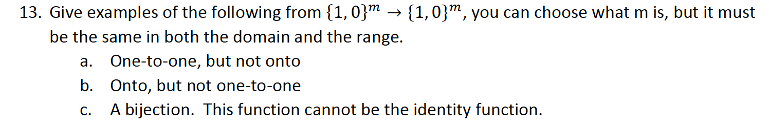 13 Give Examples Of The Following From 1 0 M 1 0 M You Can Choose What M Is But It Must Be The Same In Both The D 1