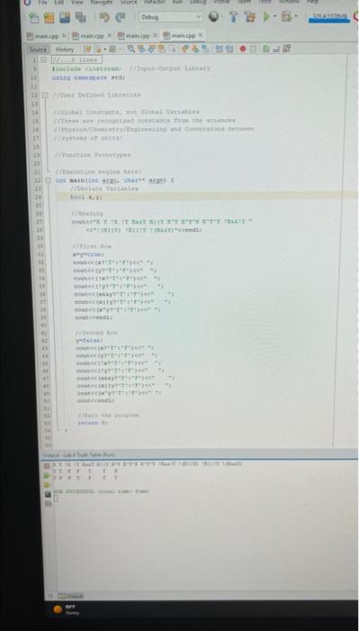 File Edd View Nangate Source D Debug 20 11 Main Cpp X Main Cpp Xmain Cpp Xmain Cpp Source History 95487 96 Ele 10 Zo 1