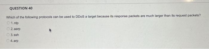 Question 21 How Would An Attacker That Possesses An Exploit For The Application On Windows Port 3389 Find Potentialets O 3