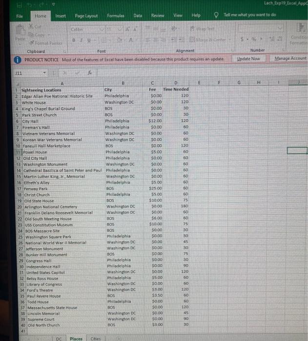 9 10 11 On The Dc Worksheet Select The Ranges A4 A10 And C4 F10 And Create A Clustered Bar Chart Apply The Monochromat 6