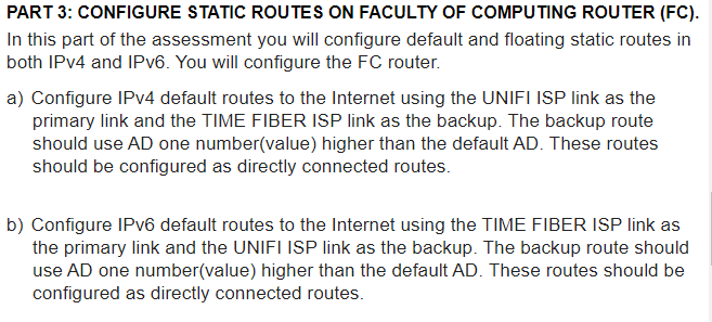 Routing Protocol Static Routes Need Help For Only This Part 2