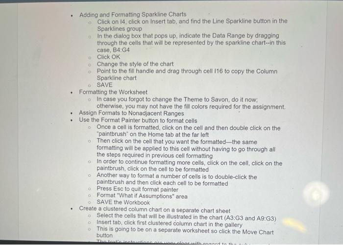 Lecture Notes For Module 03 Working With Large Worksheets Charting And What If Analysis Manola Department Stores Inc 5