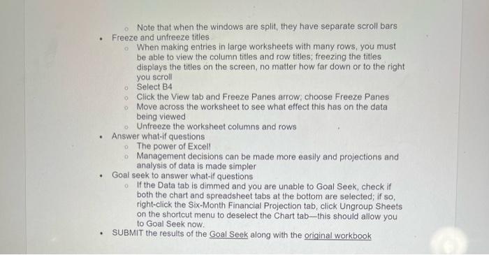 Lecture Notes For Module 03 Working With Large Worksheets Charting And What If Analysis Manola Department Stores Inc 7